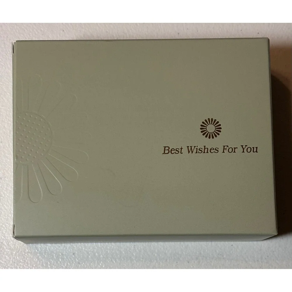Bifold Wallet Women Small Sage Green Pebbled Faux Leather Snap Zipper NEW in box